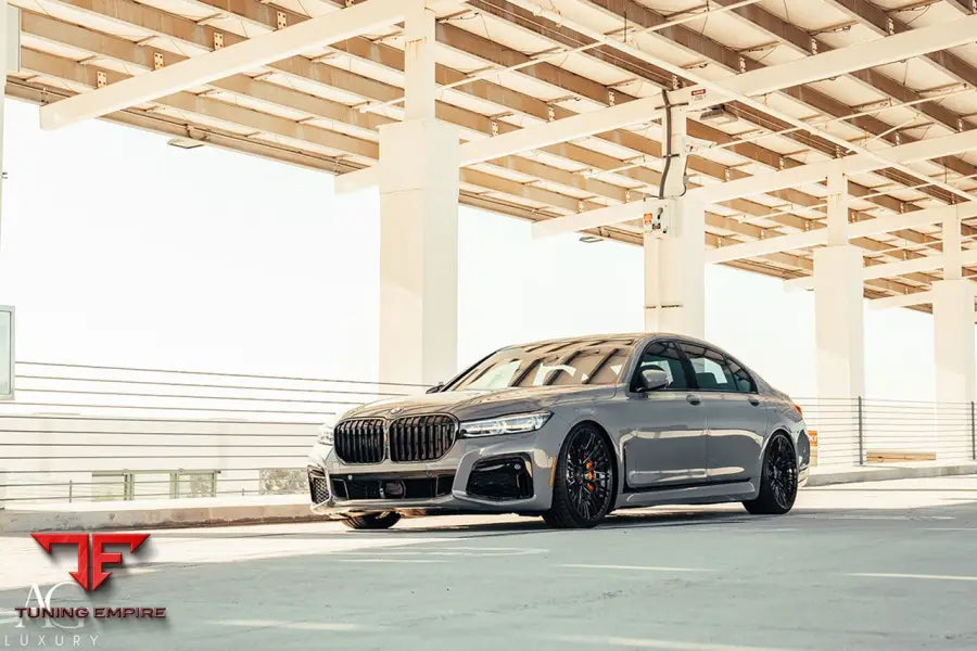 BMW 750Li on custom forged wheels