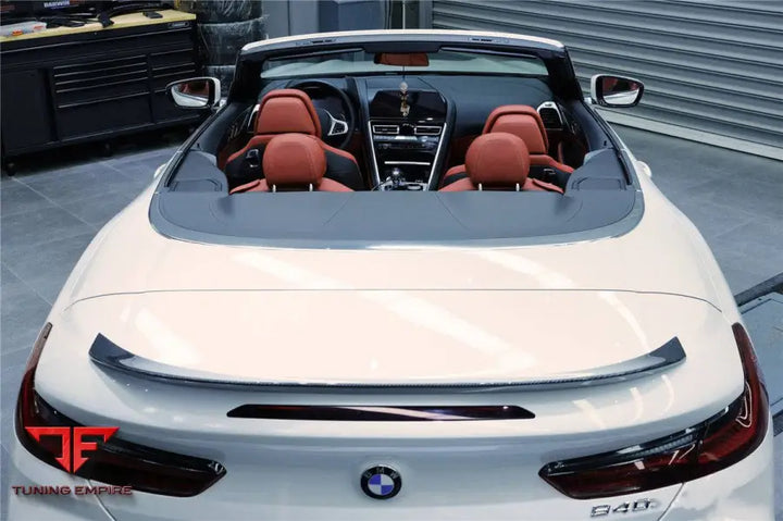 Bmw 8 Series G14 Convertible Imp Style Carbon Fiber Trunk Spoiler Wing Bsd