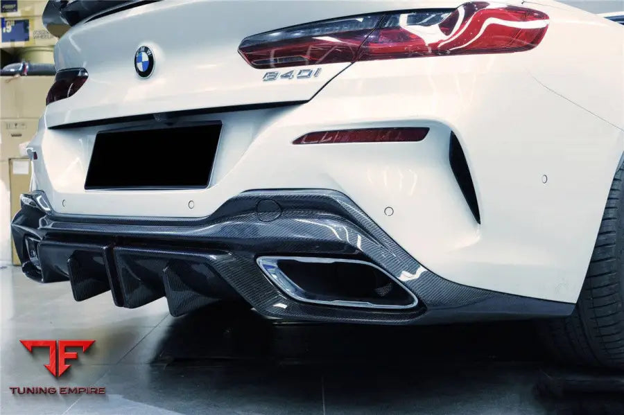 Bmw 8 Series G14 Convertibleg15 Coupeg16 4Dr-Gran Coupe 840850 Imp Style Carbon Fiber Rear Diffuser