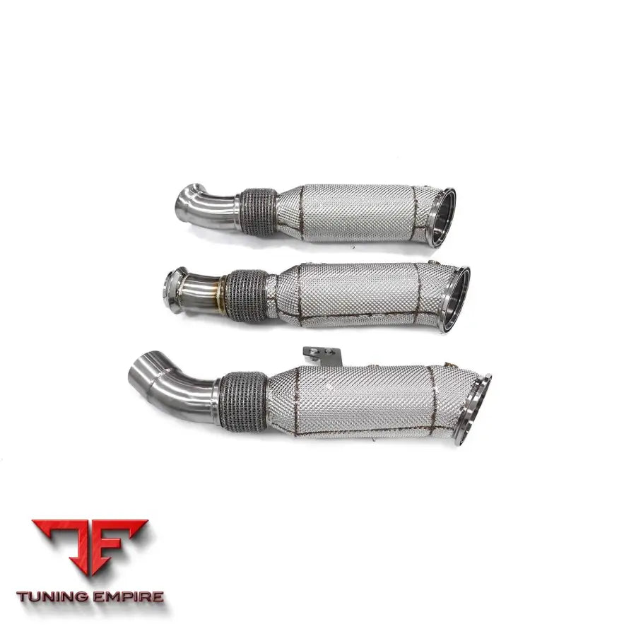 BMW B58 3.0T STAINLESS STEEL RAZOR EXHAUST DOWNPIPE WITH HEAT SHIELD