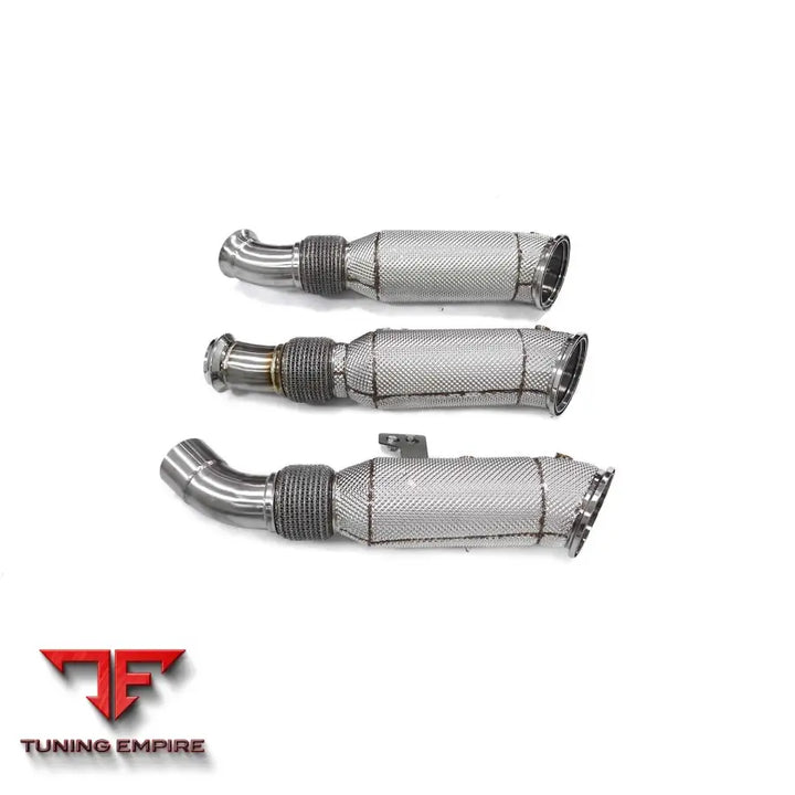 BMW B58 3.0T STAINLESS STEEL RAZOR EXHAUST DOWNPIPE WITH HEAT SHIELD