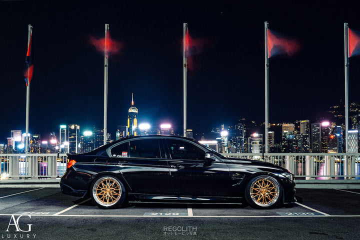 BMW F30 328 on custom forged wheels