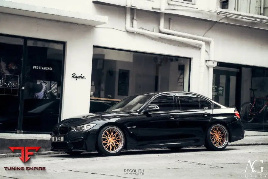 BMW F30 328 on custom forged wheels