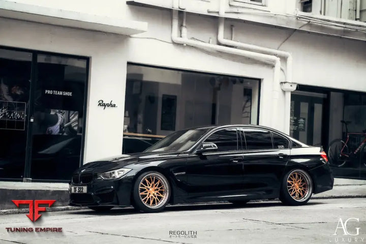 BMW F30 328 on custom forged wheels