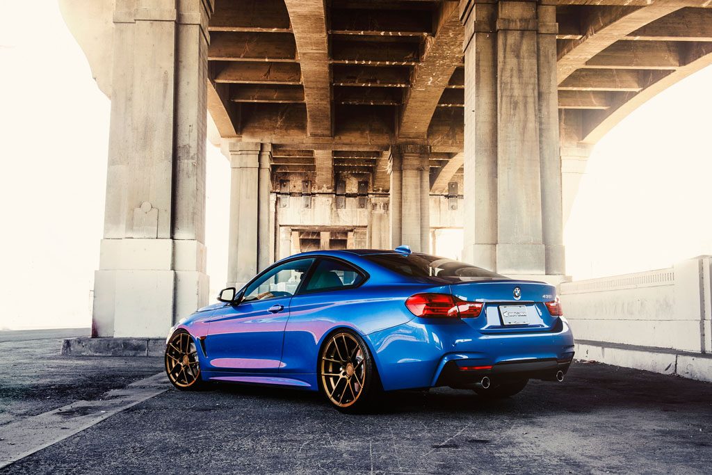 BMW F32 435I on custom forged wheels