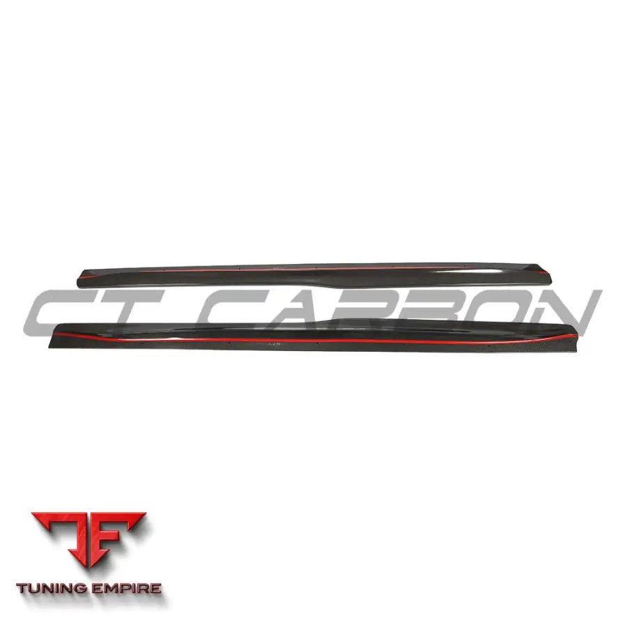 BMW F80 M3 2014-2020 CARBON FIBRE SIDE SKIRTS - V3 - CT CARBON