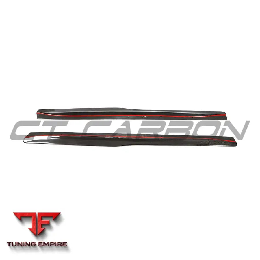 BMW F80 M3 2014-2020 CARBON FIBRE SIDE SKIRTS - V3 - CT CARBON