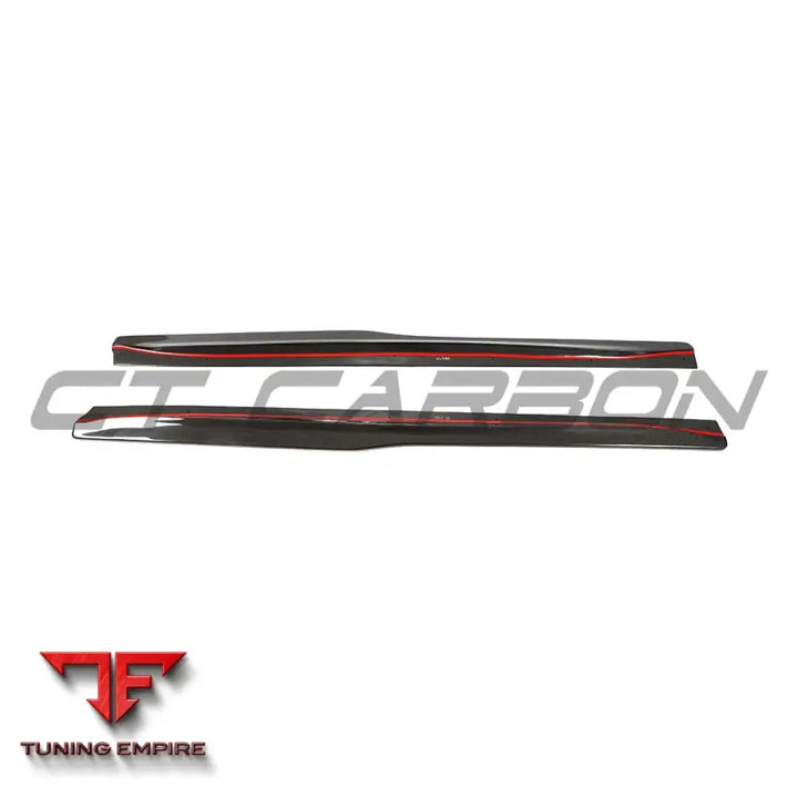 BMW F80 M3 2014-2020 CARBON FIBRE SIDE SKIRTS - V3 - CT CARBON
