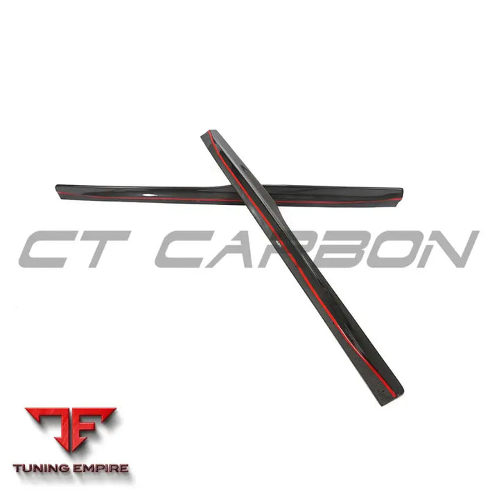 BMW F80 M3 2014-2020 CARBON FIBRE SIDE SKIRTS - V3 - CT CARBON