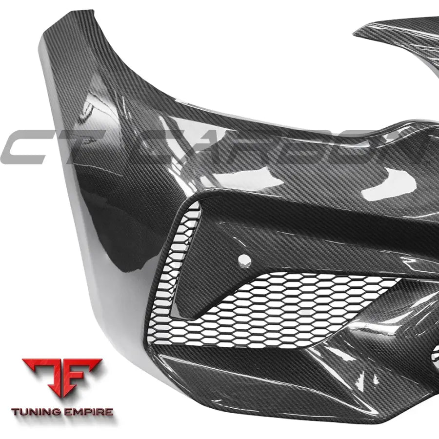 BMW F87 M2C CARBON PRE-PREG FIBRE FRONT BUMPER - CT CARBON