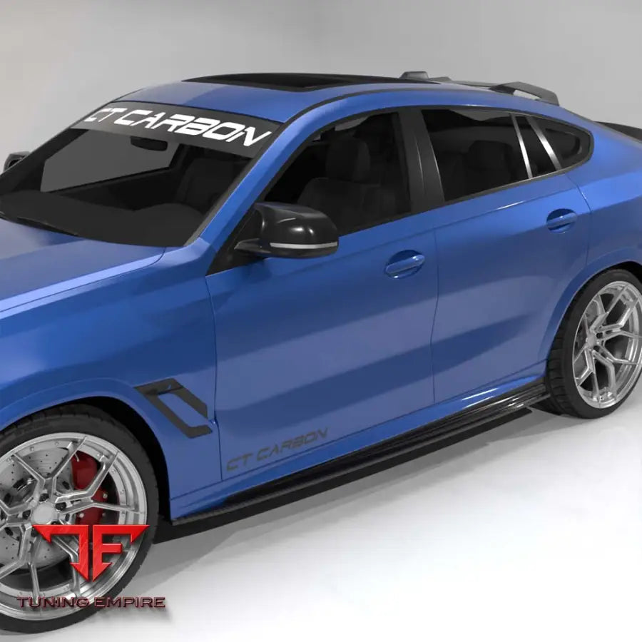 BMW F95/F96 X5M/X6M 2020+ CARBON FIBRE SIDE SKIRTS - CT CARBON