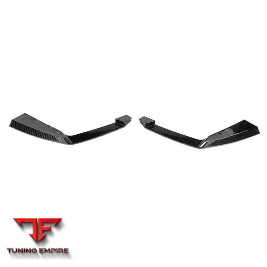 BMW F95 X5M 2019+ DRY CARBON FIBRE REAR BUMPER CORNERS - V1 - CT CARBON