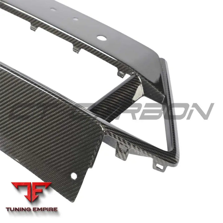 BMW F95 X5M/F96 X6M PRE-LCI 2020-2023 CARBON FIBRE LOWER GRILLE TRIM - CT CARBON