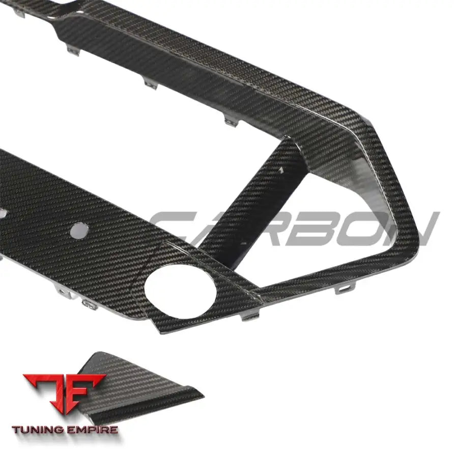BMW F95 X5M/F96 X6M PRE-LCI 2020-2023 CARBON FIBRE LOWER GRILLE TRIM - CT CARBON