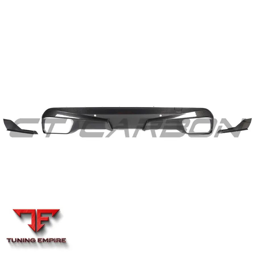 BMW F95 X5M PRE-LCI 2020-2023 CARBON FIBRE DIFFUSER WITH CORNERS - CT CARBON