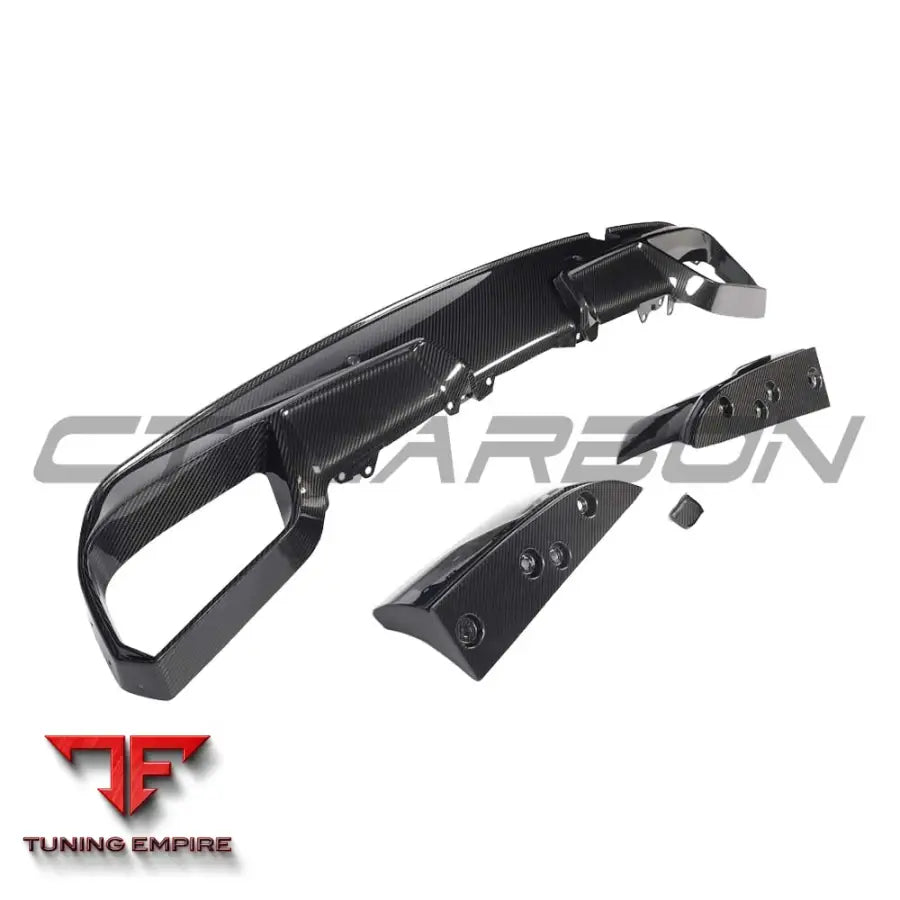 BMW F96 X6M 2020-2023 CARBON FIBRE DIFFUSER - V2 - CT CARBON