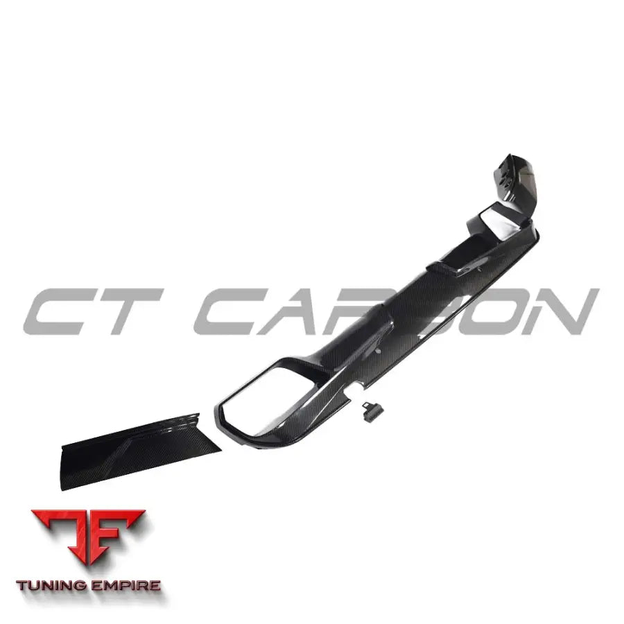 BMW F96 X6M 2020-2023 CARBON FIBRE DIFFUSER - V2 - CT CARBON