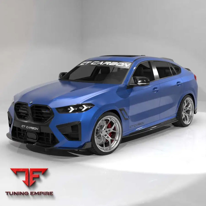 BMW F96 X6M LCI 2023+ CARBON FIBRE SPLITTER - CT CARBON