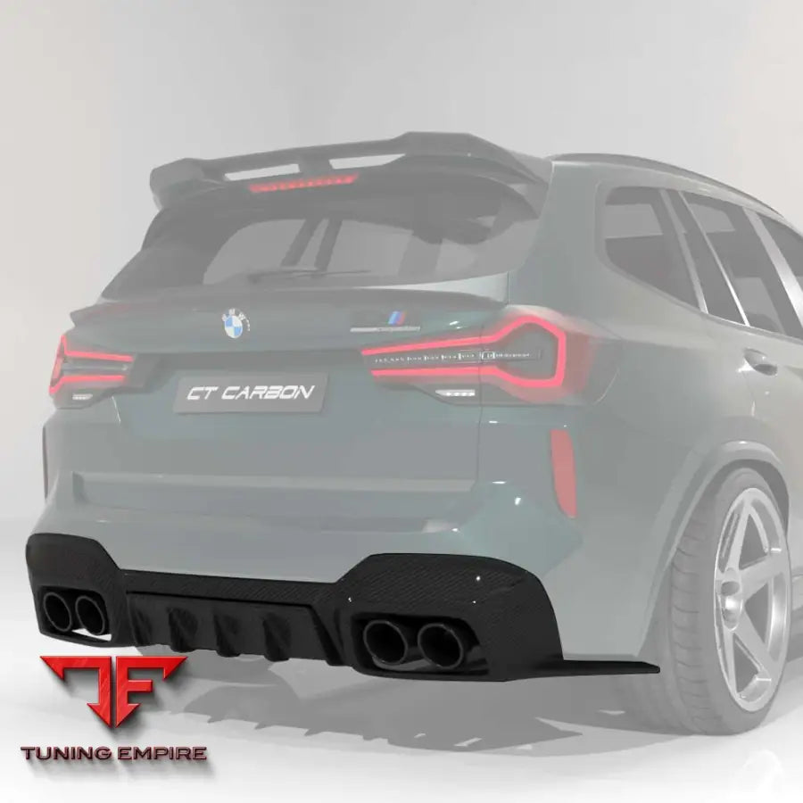 BMW F97 X3M 2021-2024 (LCI) CARBON FIBRE DIFFUSER - CT CARBON