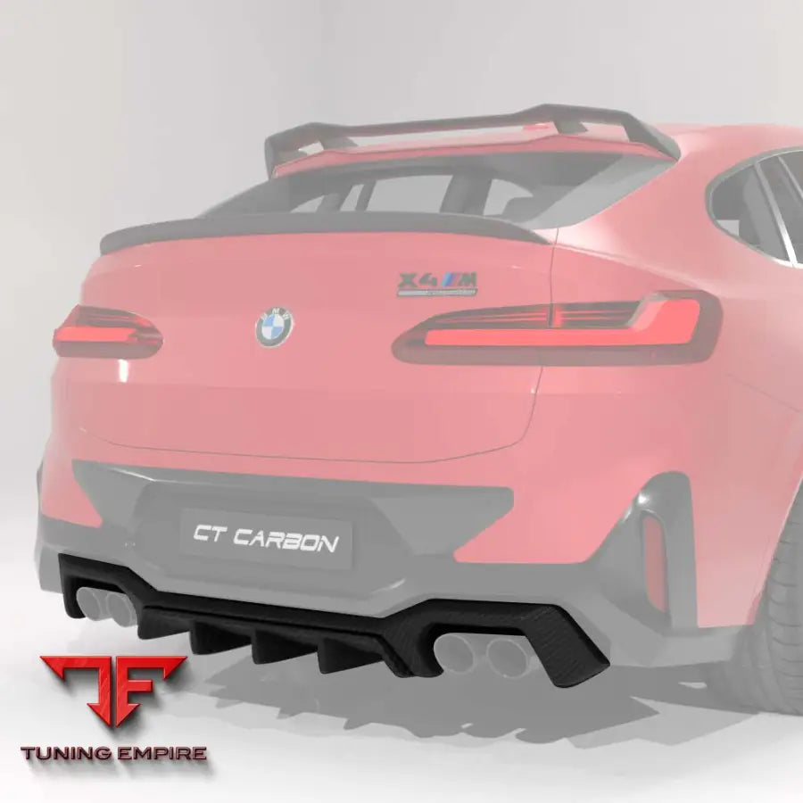 BMW F98 X4M/G02 X4 2022-2024 (LCI) CARBON FIBRE DIFFUSER - CT CARBON