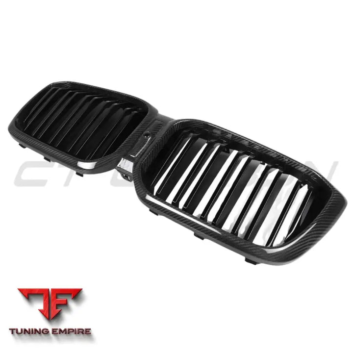 BMW G01/F97 X3/X3M & G02/F98 X4/X4M LCI 2022-2024 DOUBLE SLAT CARBON FIBRE GRILLE - CT CARBON