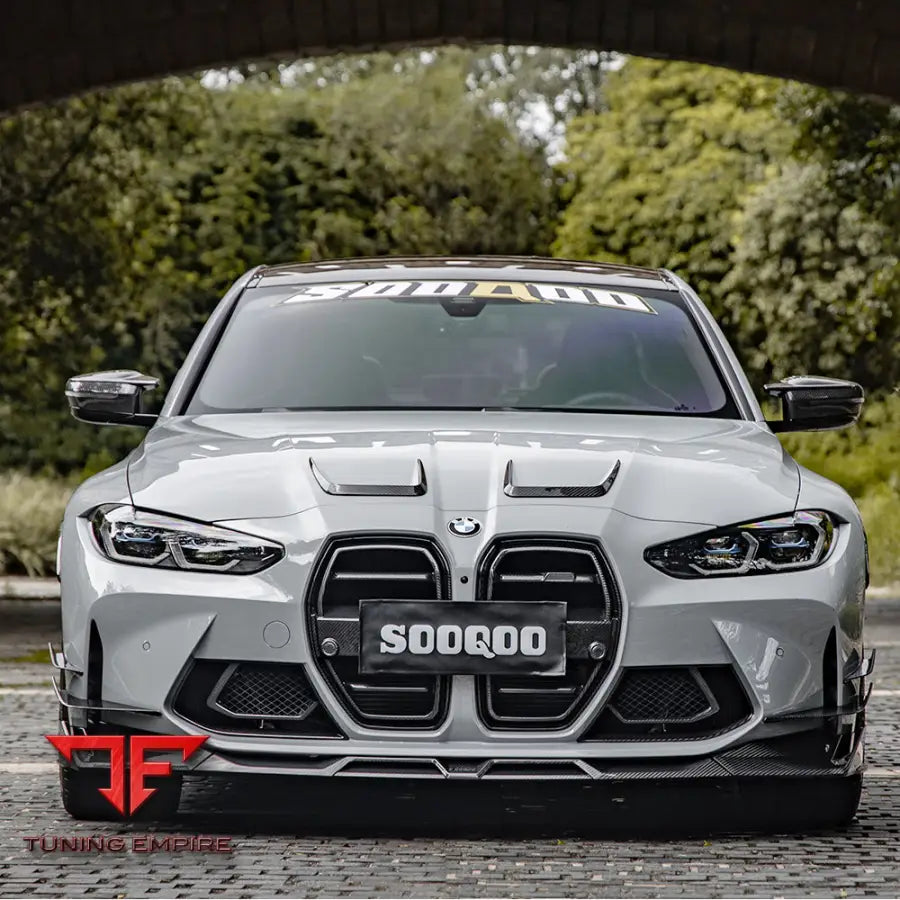 BMW G8X M3 M4 FRONT LIP IN PREPREG CARBON FIBRE (V1) - Carbon Fibre Parts