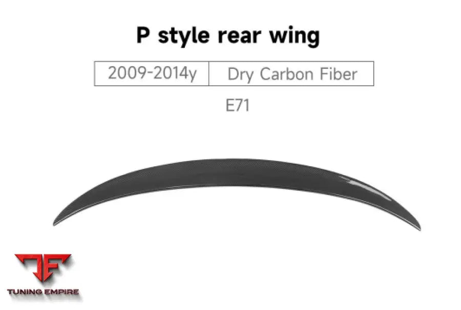 BMW Х6 E71 P STYLE REAR WING 2009-2014y