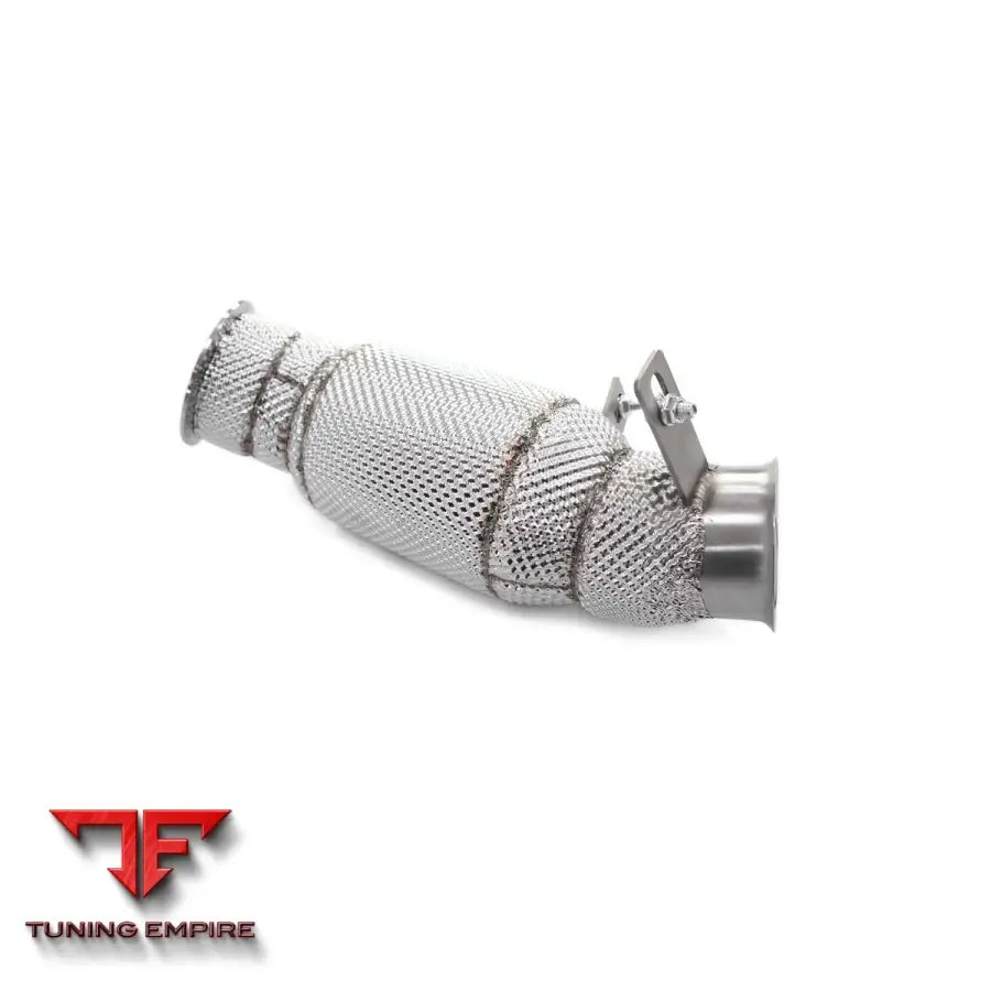 BMW M135i F20 N55 STAINLESS STEEL RAZOR EXHAUST DOWNPIPE WITH HEAT SHIELD