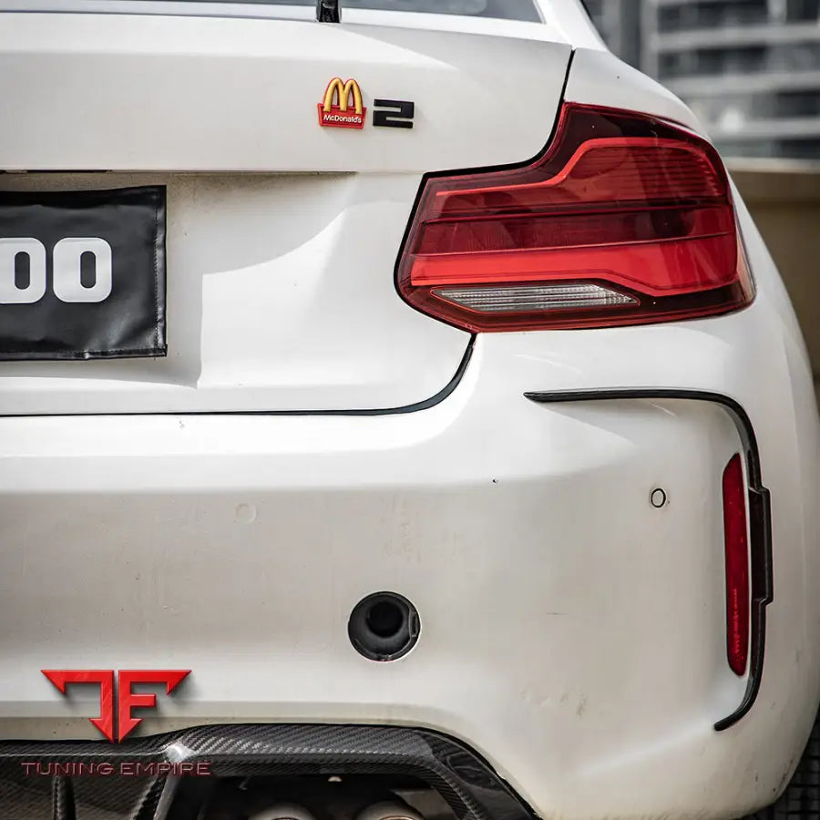 BMW M2 F87 REAR BUMPER INSERTS IN PREPREG CARBON FIBRE - Carbon Fibre Parts