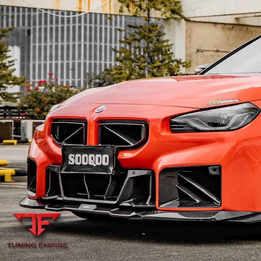 BMW M2 G87 FRONT GRILLE IN PREPREG CARBON FIBRE (V1) - Carbon Fibre Parts