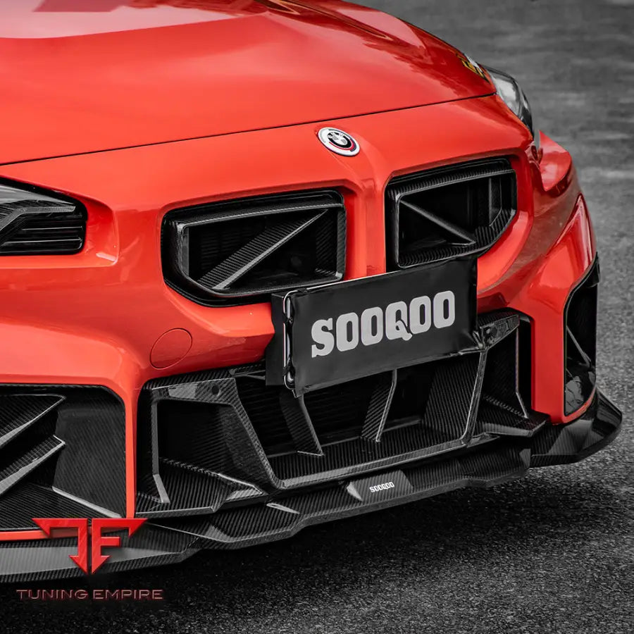 BMW M2 G87 FRONT LIP IN PREPREG CARBON FIBRE (V2) - Carbon Fibre Parts