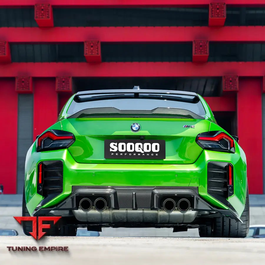 BMW M2 G87 REAR DIFFUSER IN PREPREG CARBON FIBRE (V2) - Carbon Fibre Parts