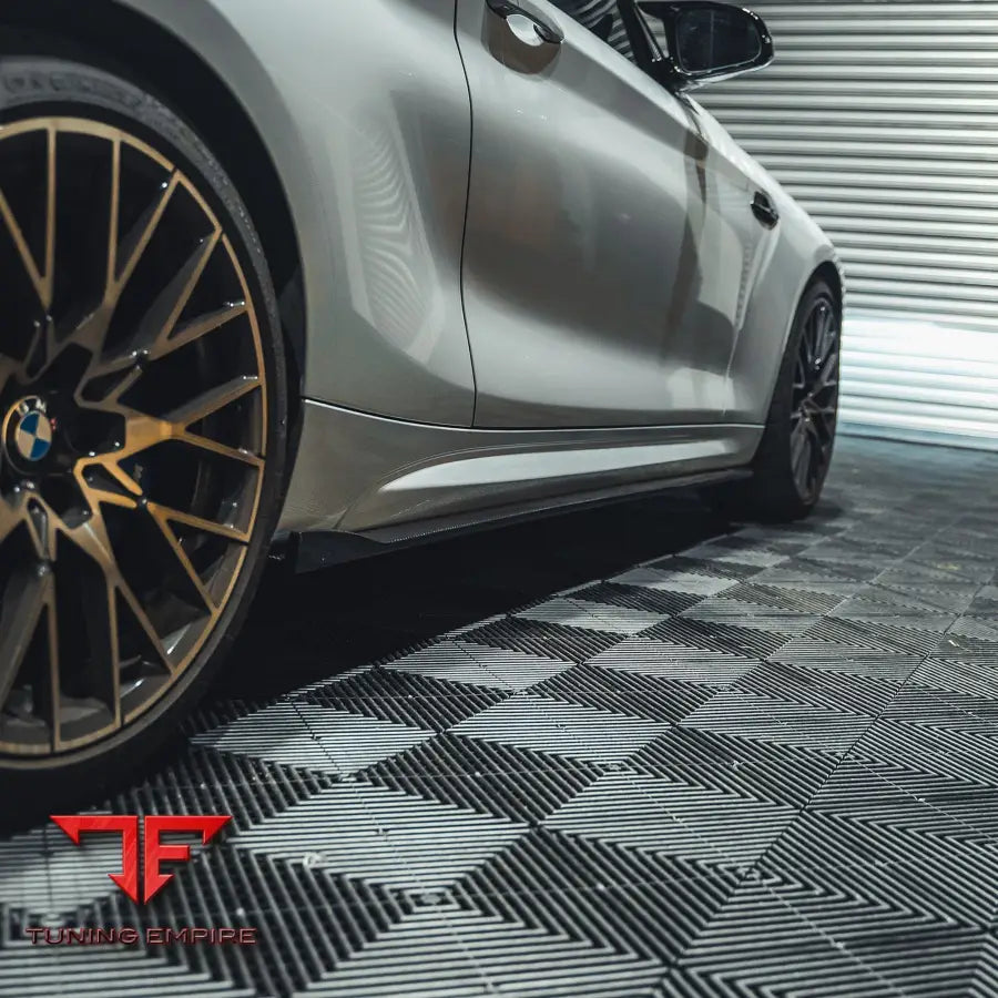 BMW M2 / M2C F87 CARBON FIBRE SIDE SKIRTS - V3 - CT CARBON