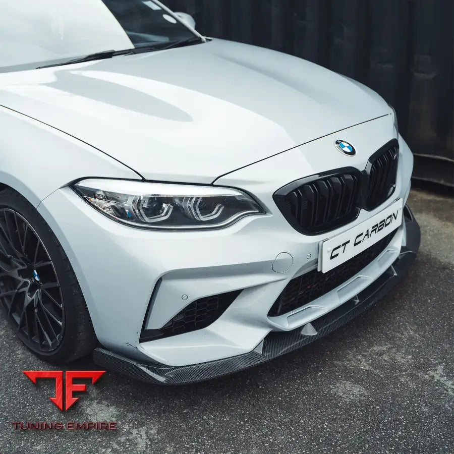 BMW M2C F87 2016-2021 CARBON FIBRE SPLITTER - V2 - CT CARBON