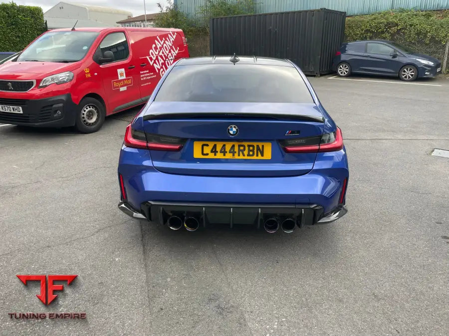 BMW M3/3 SERIES G80/G20 2018+ CARBON FIBRE SPOILER - V4 - CT CARBON