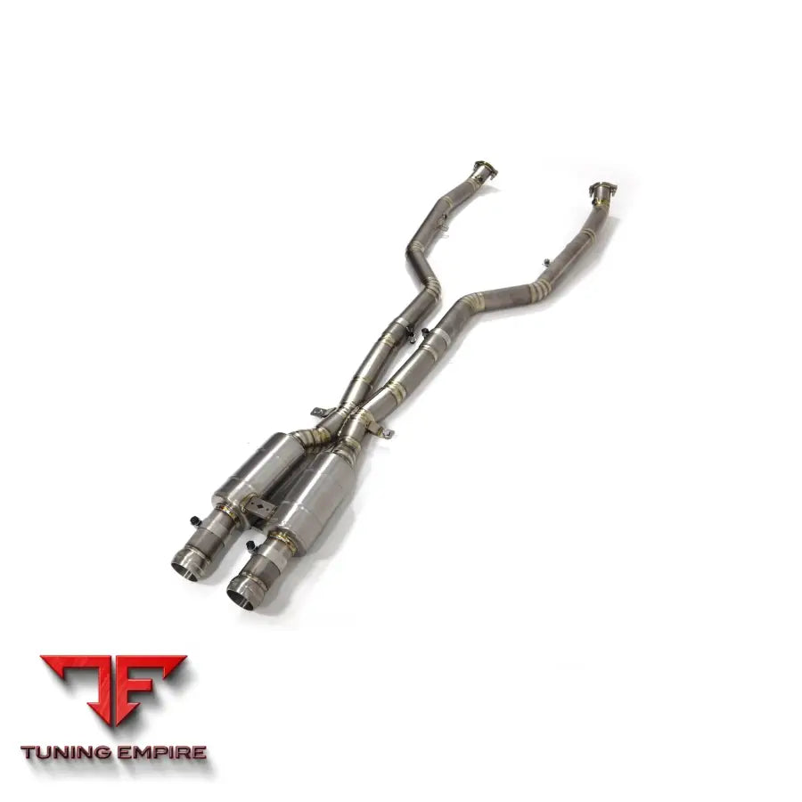 BMW M3 E90 E92 TITANIUM RAZOR EXHAUST MIDDLE PIPE WITH MUFFLER VALVE