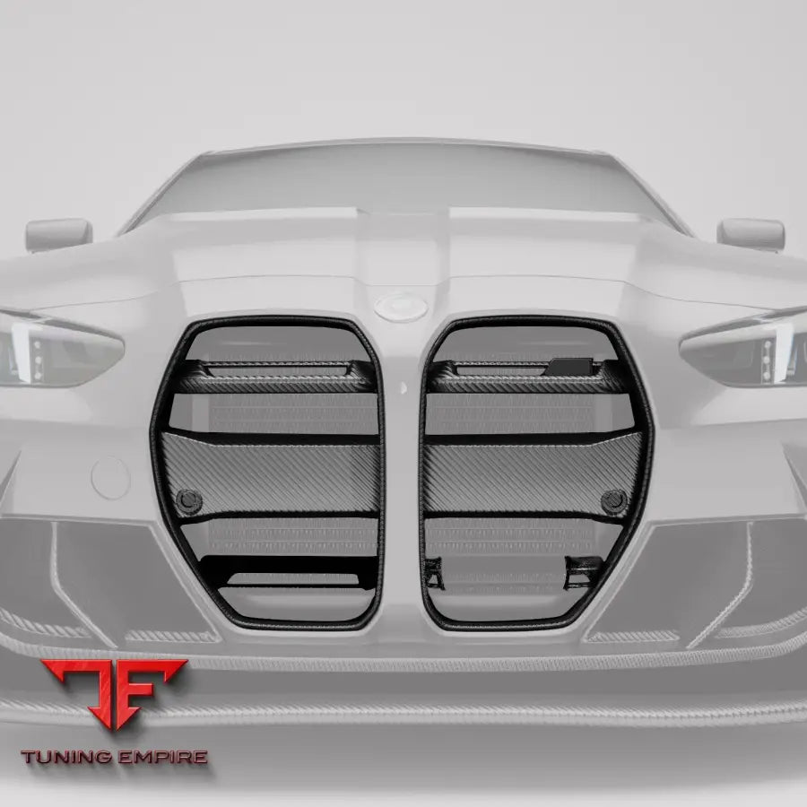 BMW M3 G80 CARBON FIBER AERO FRONT GRILL (WITH ACC)