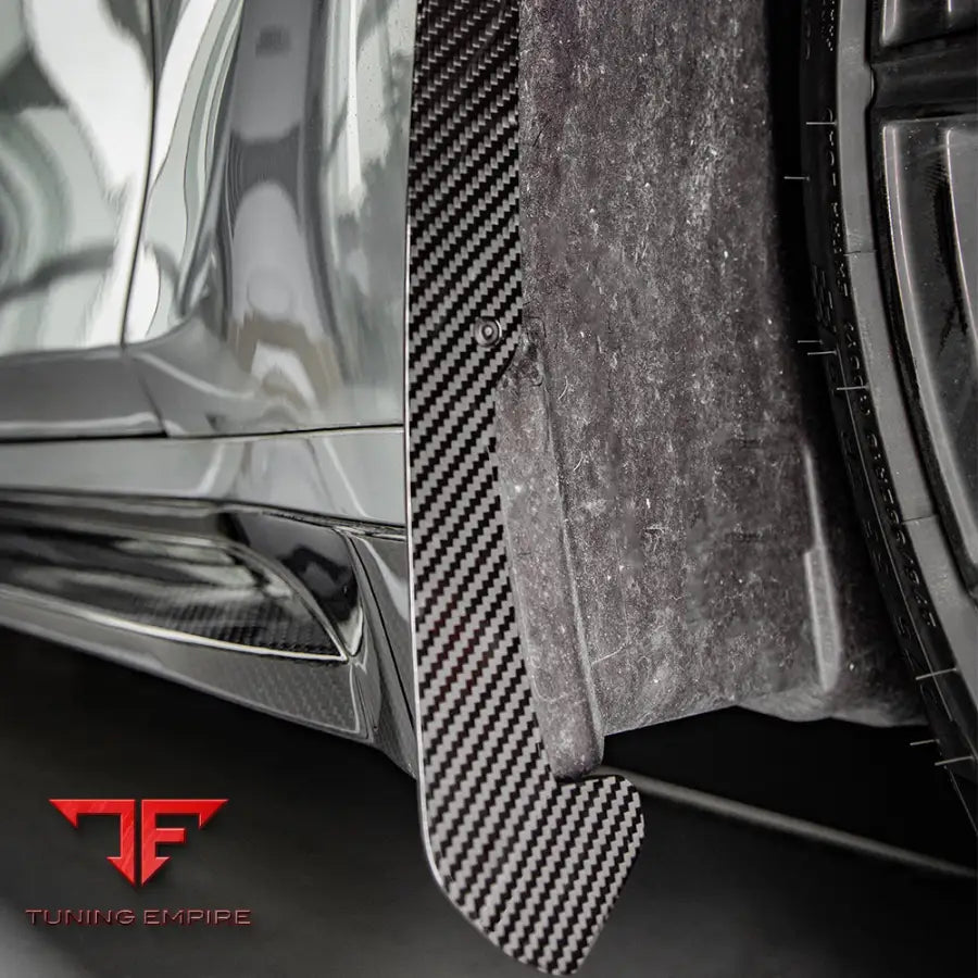 BMW M3 G80 FRONT MUD FLAPS IN PREPREG CARBON FIBRE - Carbon Fibre Parts