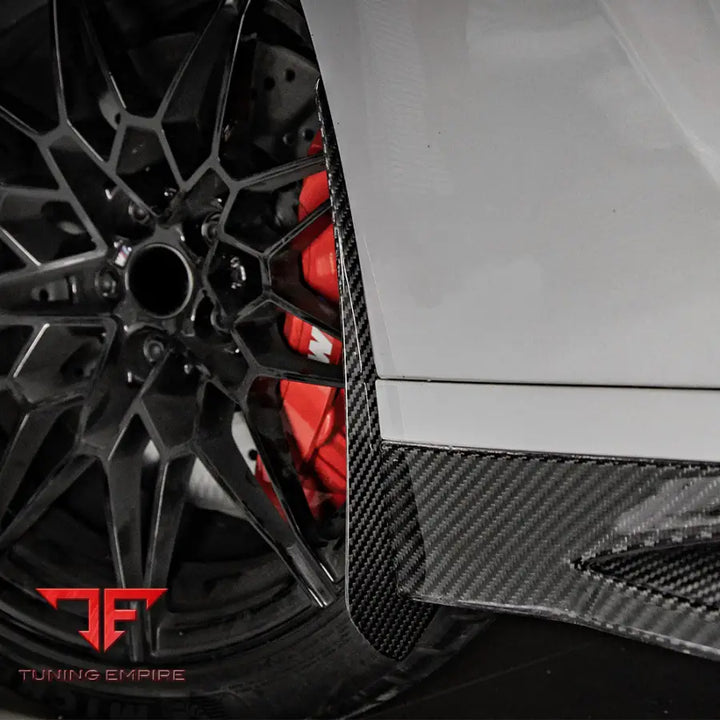 BMW M3 G80 FRONT MUD FLAPS IN PREPREG CARBON FIBRE - Carbon Fibre Parts