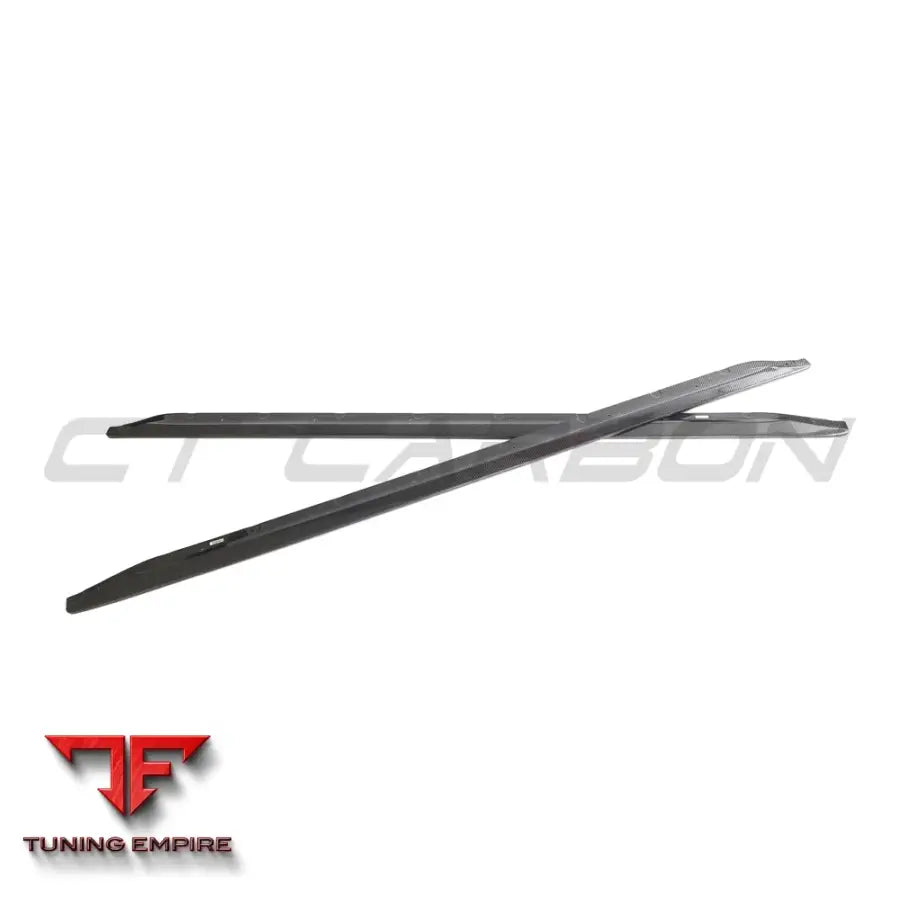 BMW M3 G80/G81 CARBON FIBRE SIDE SKIRT EXTENSIONS - V6 - CT CARBON