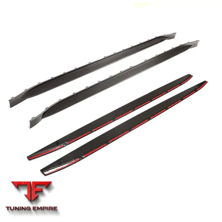 BMW M3 G80/G81 CARBON FIBRE SIDE SKIRT REPLACEMENT & EXTENSION - CT CARBON