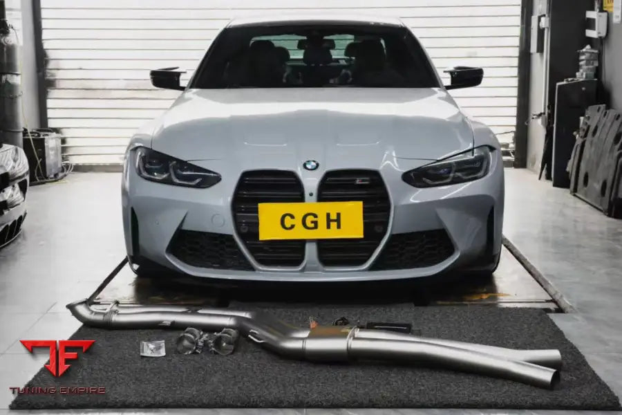 BMW M3 M4 AE Design GT4-style mid-pipe