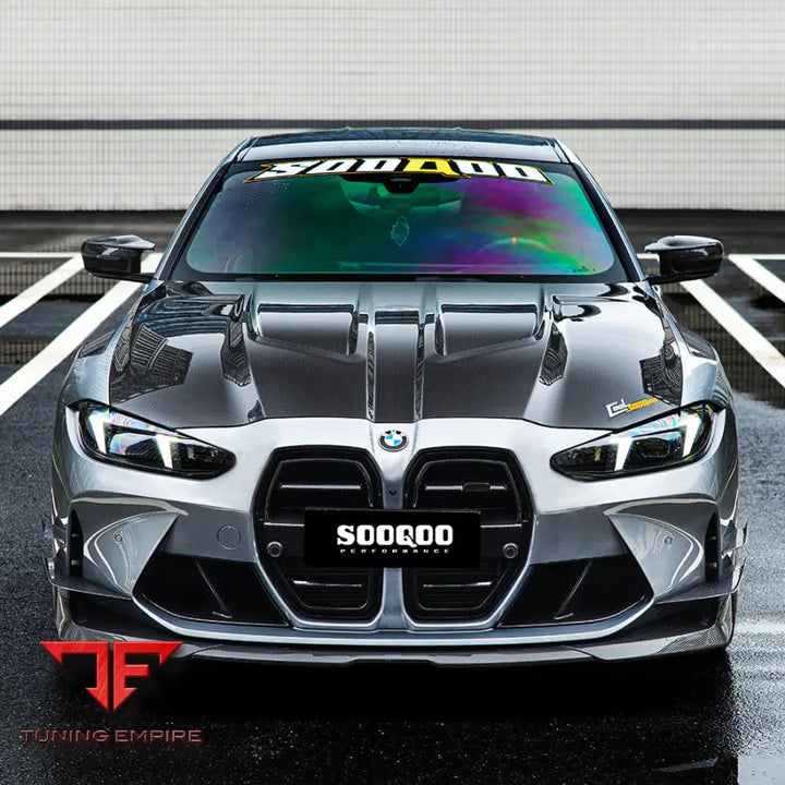 BMW M3 G80 M4 G82 VENTED HOOD IN PREPREG CARBON FIBRE - Carbon Fibre Parts