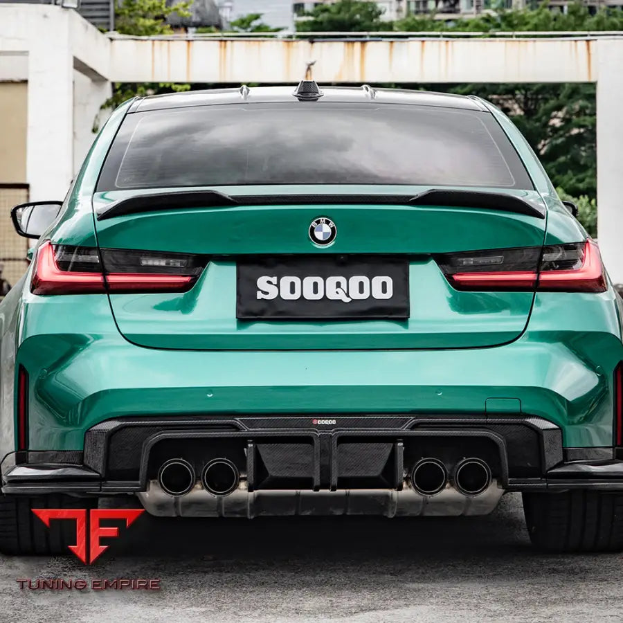 BMW M3 G80 REAR DIFFUSER IN PREPREG CARBON FIBRE (V1) - Carbon Fibre Parts