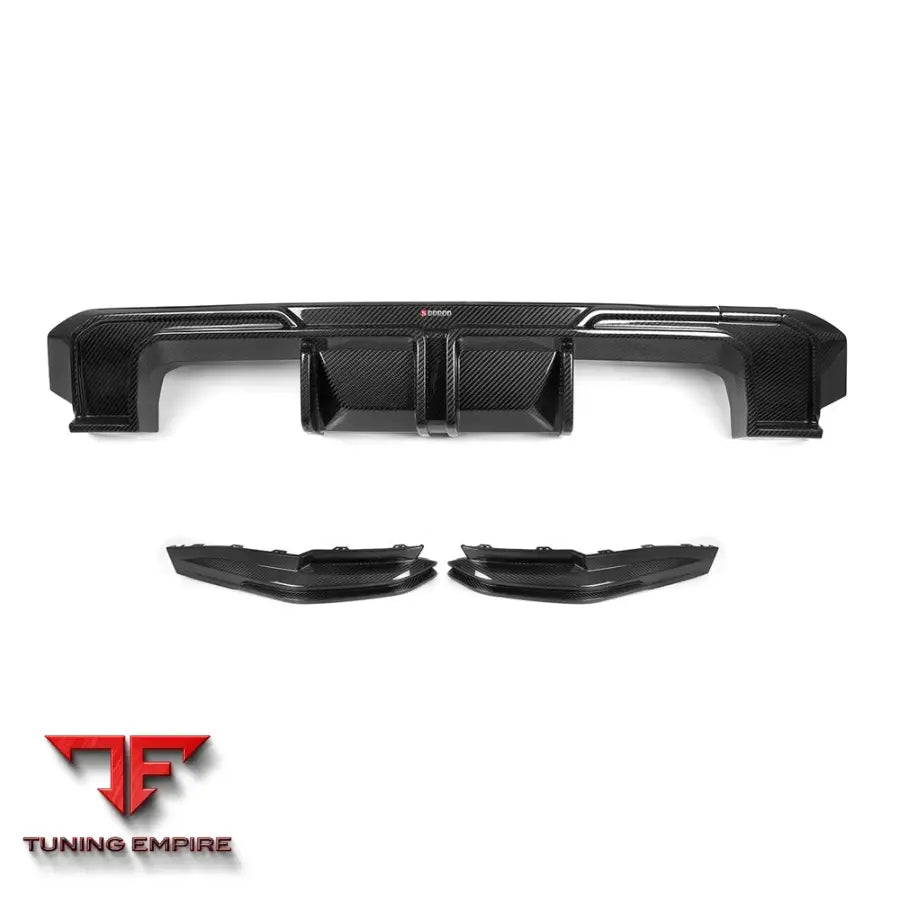BMW M3 G80 REAR DIFFUSER IN PREPREG CARBON FIBRE (V1) - Carbon Fibre Parts