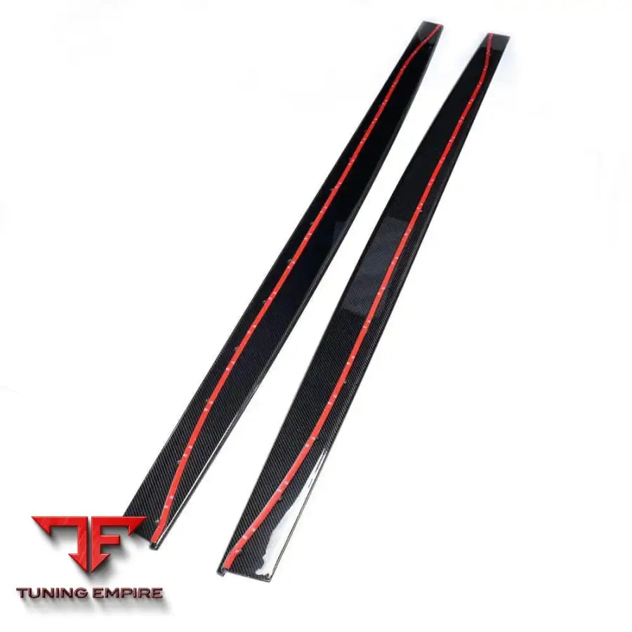 BMW M3/M4 F80/F82/F83 2014-2020 CARBON FIBRE SIDE SKIRTS - V1 - CT CARBON