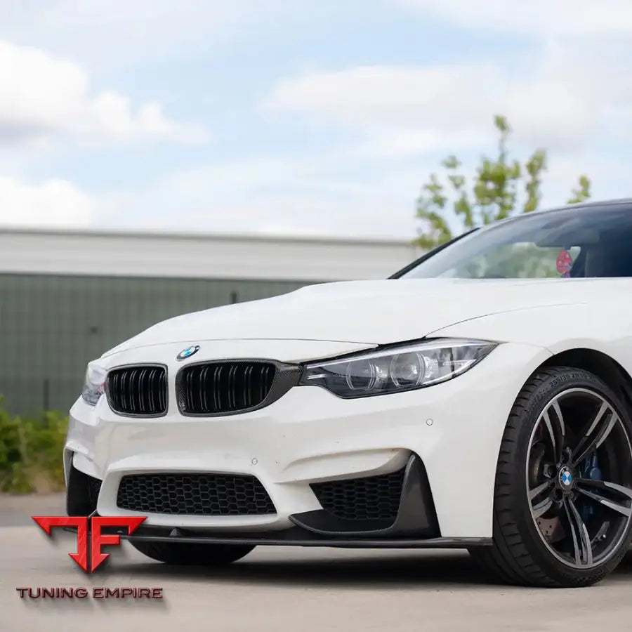 BMW M3/M4 F80/F82/F83 2014-2020 CARBON FIBRE SPLITTER (3 PIECE) - V1 - CT CARBON