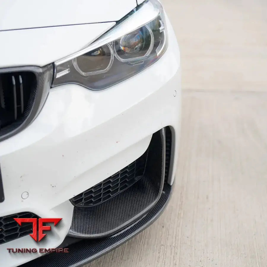 BMW M3/M4 F80/F82/F83 2014-2020 CARBON FIBRE SPLITTER (3 PIECE) - V1 - CT CARBON