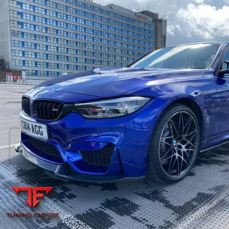 BMW M3/M4 F80/F82/F83 2014-2020 CARBON FIBRE SPLITTER - V2 - CT CARBON
