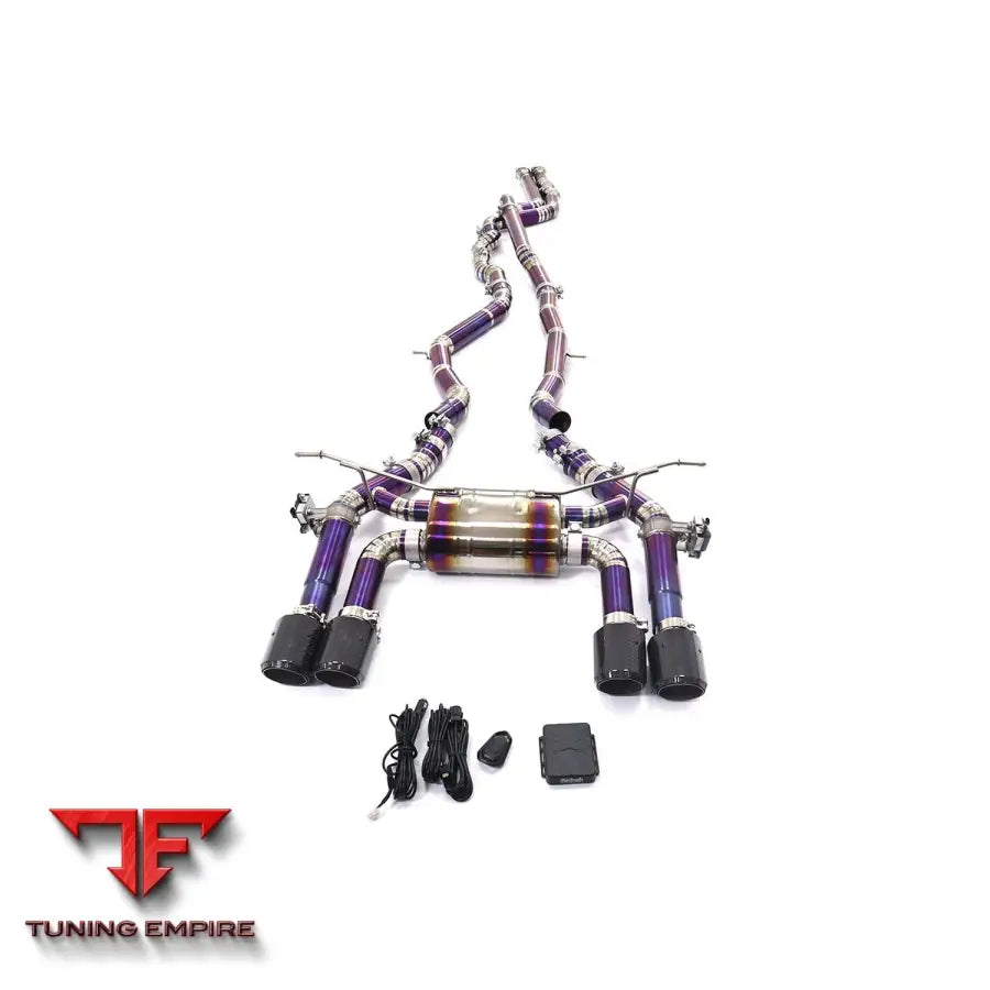 BMW M3 M4 F8X TITANIUM CATBACK RAZOR EXHAUST WITH MUFFLER VALVE